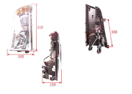 Luz frontal de caminhão leve Tongshuai 12V/24V Luz frontal para embalagem padrão ou personalizada