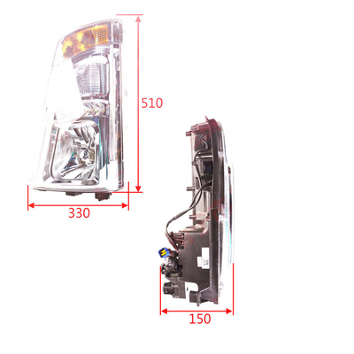 Luz frontal de caminhão leve Tongshuai 12V/24V Luz frontal para embalagem padrão ou personalizada