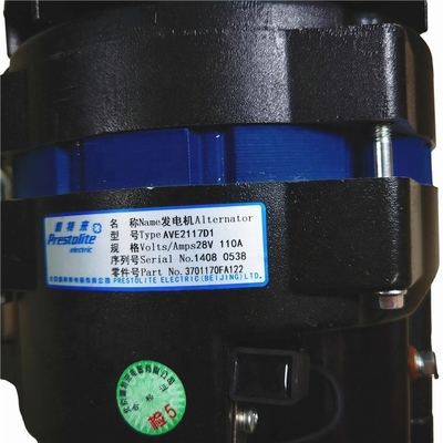 3701170FA122 Partes de camiões alternador Material metálico OEM NÃO Incluído para HFC4DA1