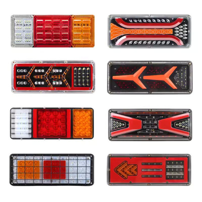 Lâmpadas traseiras de LED completo Montagem de luz traseira para JAC Truck Peças sobressalentes Instalação de automóveis