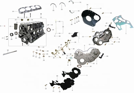 Instalação do motor Xiangling S para iSF3.8 iSF2.8 FOTON