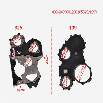 Partes de caminhão Câmara de engrenagem de cronometragem Para QC480 Material de aço OEM NO 2408001200500
