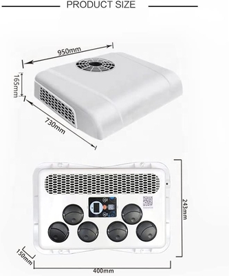 Máquinas de construção Elétrico Ar condicionado com motor a céu aberto de 24 V e 2600 W de potência